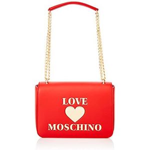 Love Moschino Dames schoudertas, collectie herfst winter 2021, eenheidsmaat, rood, One Size