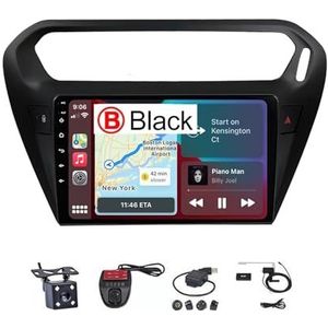 Voor Peugeot 301/Citroen Elysee 2013-2018 9"" Android 12 Multimedia Stereo Auto Video Speler Ondersteunt Stuurbediening/Navigatie GPS FM AM RDS Radio/Carplay Android Auto/Bluetooth 5.0/DVR (Color : M5