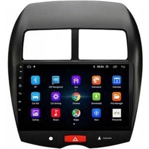 Android 10 2 Din Autoradio 10"" Touchscreen Auto Stereo voor Mitsubishi ASX 2010-2017 met CarPlay,GPS navigatie,FM Radio,AHD Omgekeerd beeld,Bediening op het stuur,Bluetooth (Size : L4 4GB+64GB)
