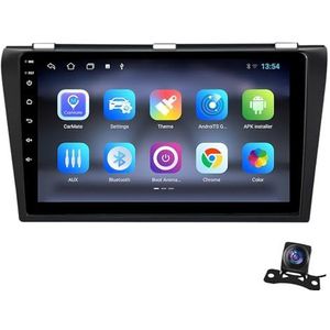 Android 10 2 Din 10in Auto Stereo, Touchscreen Bluetooth Multimedia Speler voor Mazda 3 2004-2013, met Carplay Android Auto, GPS Navigatie, stuurwielcontrole, Bluetooth Autoradio (Color : L4 4GB+64GB