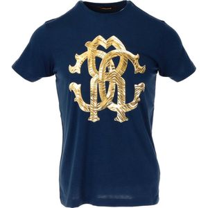 Roberto Cavalli - Enkellaarsjes - Blauw - Leer - Slipvaste Zool