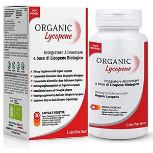 Biologisch lycopeen - Antioxidant supplement met gecertificeerd biologisch lycopeen - Verpakking met 30 capsules