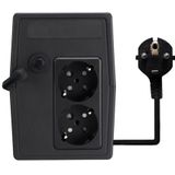 Nilox, UPS Premium Line Interactive 600 VA spanningsstabilisator via AVR, beschermt computer en randapparatuur tegen stroomuitval en storingen van het elektriciteitsnet, met Line-Interactive