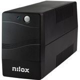 Nilox, UPS Premium Line Interactive 600 VA spanningsstabilisator via AVR, beschermt computer en randapparatuur tegen stroomuitval en storingen van het elektriciteitsnet, met Line-Interactive