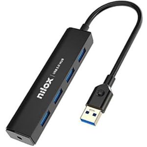 NILOX HUB USB 4-3.0 zwart