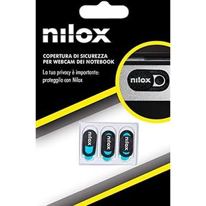 Nilox 3 stuks inkijkbescherming camera-beschermhoes, ultradun design, voor laptop, tablet, tv, zwart