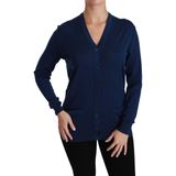 Dolce & Gabbana - Cardigan - Blauw - 100% Zuivere Wol