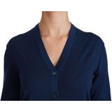 Dolce & Gabbana - Cardigan - Blauw - 100% Zuivere Wol