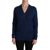 Dolce & Gabbana - Cardigan - Blauw - 100% Zuivere Wol