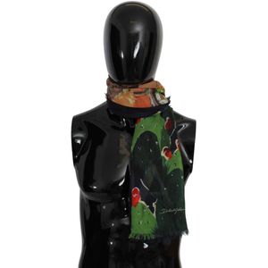 Dolce & Gabbana Men's Multicolour Taormina Wrap Sjaal Modal Sjaal