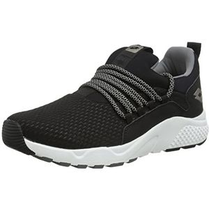 Lotto Breeze Rise W, veterschoenen voor dames, zwart en grijs, 38 EU