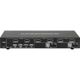 Techly IDATA DP-KVM2 KVM-switch Zwart