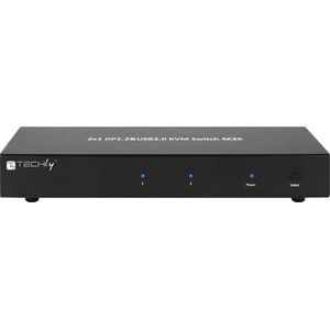 Techly IDATA DP-KVM2 KVM-switch Zwart