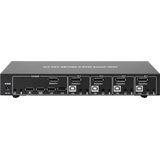 Techly IDATA DP-KVM4 KVM-switch Rack-montage Zwart