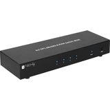 Techly IDATA DP-KVM4 KVM-switch Rack-montage Zwart
