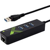TECHly USB 3.0 Converter - 1x RJ45 - Zwart
