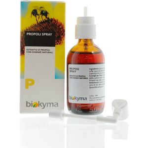 Propolis Keel Spray met Essentiële Olie van Munt en Citroen 50 ml - Propolis spray ontsmettend voor de keel - Propolisspray tegen pijnlijke keel verkoudheid en griepsymptomen