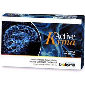 Active Kyma Concentratiehulp 12 capsules Biokyma - Geeft energie, verbetert geheugen, fysieke en mentale prestaties.