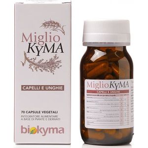 Biokyma - Miglio Kyma Haar en Nagels - 120 Capsules - met Tarwekiemolie, Biergist, Luzerne, Hondsroos - voor sterk en gezond haar en nagels