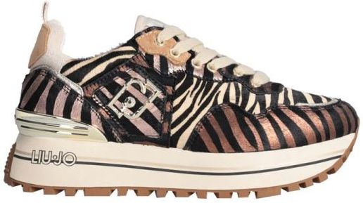 Liu Jo - High Sole Sneakers - Beige - Multicolor - Leer