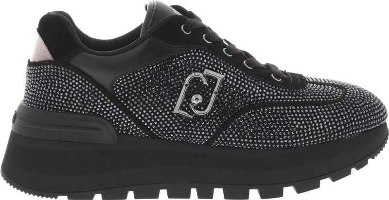 Dames Sneakers Liu Jo Amazing Lurex Velvet Zwart