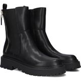 Liu Jo - Rumi 28 - Schoenen - Zwart - Enkellaarzen - Gouden Ritsdetail