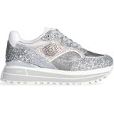 Liu·jo Maxi Wonder Sneakers - Glitter - Platformzool - Metallic LJ Logo