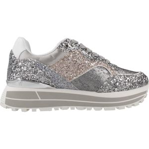 Liu·jo Maxi Wonder Sneakers - Glitter - Platformzool - Metallic LJ Logo