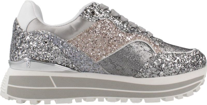 Liu·jo Maxi Wonder Sneakers - Glitter - Platformzool - Metallic LJ Logo