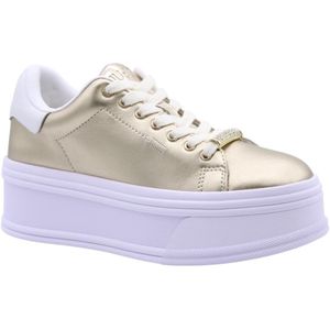 Liu Jo - Selma 16 - Sneakers - Geel - Leer - Juweelaccessoire - Platformzool