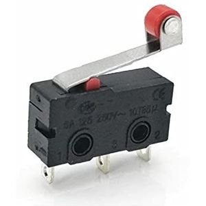 Micro Switch 125 V 5 A rolhendel 3-pins schakelaar knop eindschakelaar
