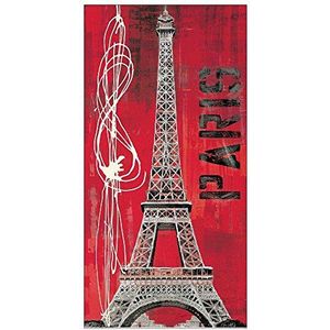 ArtPlaza AS10184 Decoratieplaat, Paris Vibe-(Taylor), hout, meerkleurig, 50 x 1,8 x 100 cm
