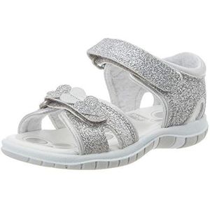 Chicco, Sandaal Fedra, Verstelbare sandalen met dubbele klittenbandsluiting Meisjes, Zilveren, 21