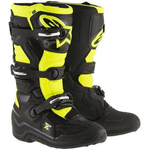 Alpinestars - Tech 7S - Kinder Crosslaarzen - Zwart/Fluo Geel