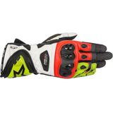 ALPINESTARS SUPERTECH GLOVES BLACK YELLOW FLUO RED S - Maat S - Handschoen