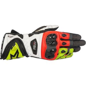 Handschoenen Alpinestars Supertech 2 Zwart-Wit-Rood-Neon