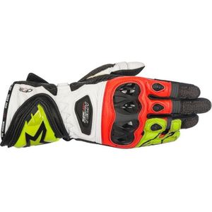 ALPINESTARS SUPERTECH GLOVES BLACK YELLOW FLUO RED M - Maat M - Handschoen