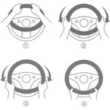 Momo - MOMLSWC0EASBR - Stuurhoes - Zwart-Rood - Polyurethaan