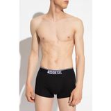Set van 3 effen boxershorts DIESEL. Katoen materiaal. Maten XXL. Zwart kleur