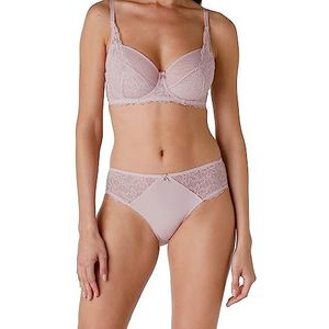 LOVABLE Gestreepte kanten slip voor dames, roze bruid, L