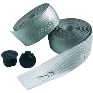 Deda Carbon Synthetisch Leren Stuurlint - Zilver