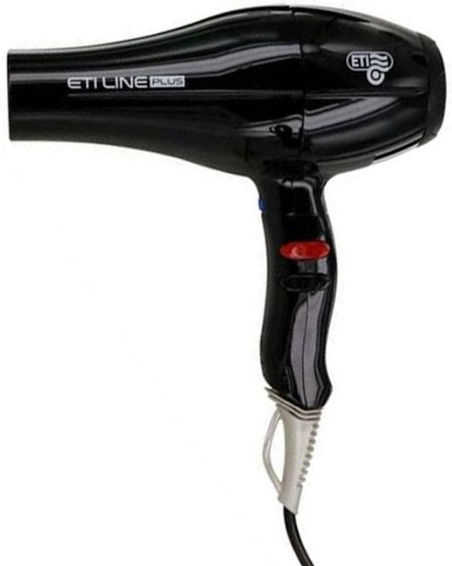 ETI - Line Plus - Föhn - Zwart - Professionele AC-Motor 2500 Watt
