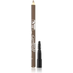 puroBIO cosmetics Eye & Eye Brow Pencil - 28 Donkere Taupe, veganistisch