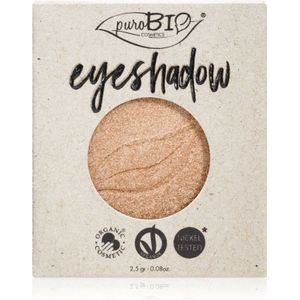 puroBIO Cosmetics Compact Eyeshadows Oogschaduw Navulling Tint 01 Sparkling Wine 2,5 g