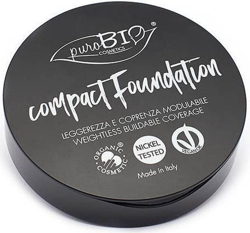 puroBIO Cosmetics - Compact Foundation - Poeder Foundation - Tint 02 - 9 gr