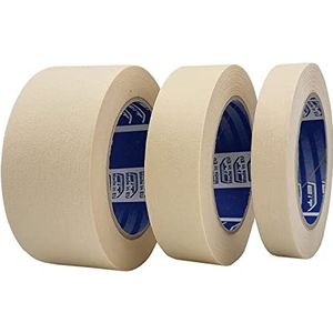 ACIT Kit 3 schildertape 19 mm + 30 mm + 50 mm, papiertape, Afplakband Breed, Rollen Afplakband