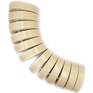 ACIT, Schilderband, Schildertape, Afplakband, Masking tape, Afplakband voor Verf Schilderstapje, Afplakken van de Afdekfolie bij Schilderwerkzaamheden (12 rollen - 25 mm)