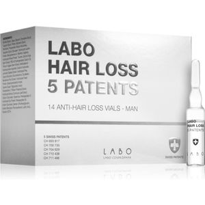 Labo Hair Loss 5 Patents Intensieve Kuur tegen Haaruitval bij Mannen 14x3,5 ml
