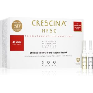 Crescina Transdermic 500 Re-Growth and Anti-Hair Loss haargroeibehandeling tegen haaruitval 40x3,5 ml