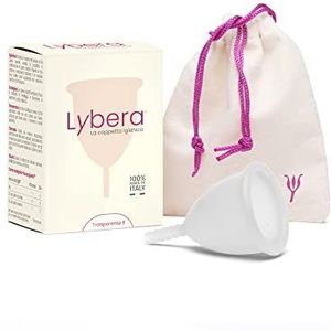 Lybera® Cup menstruatiebeker, transparant, klein formaat